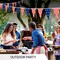 G128 American USA Star & Stripe Pennant Banner | Flag 7 x 8 Inch, Full String 9.8 Feet | Printed 150D Polyester, Decorations For Bar, School, Festival Events Celebration (Total 10 PCS)